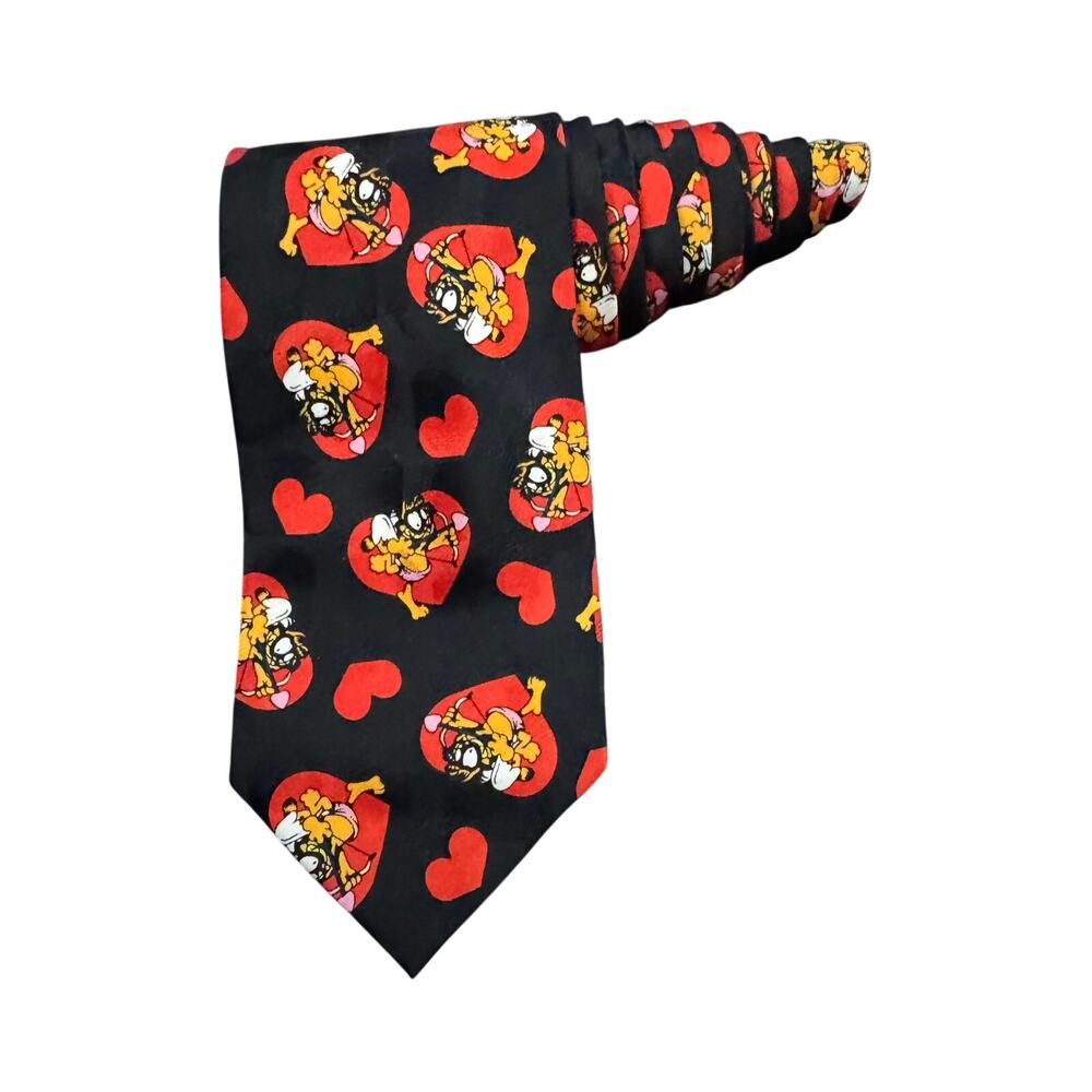 Garfield by Keith Daniels Valentine’s Day Cupid Cartoon Vintage Necktie